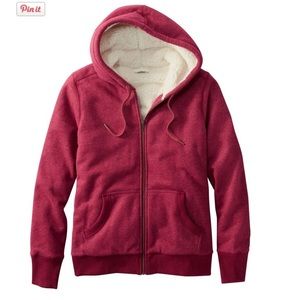 LL bean Sherpa lined hoodie